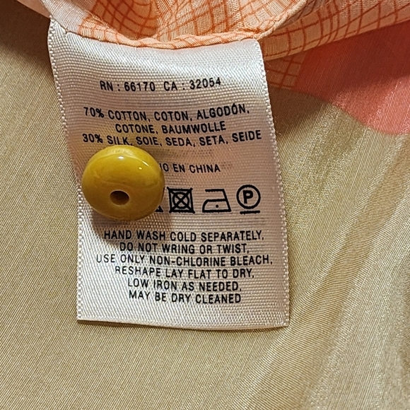 Maeve Anthropologie Boho Plaid Button-Down Blouse Top with Tie Front Neck Size 2 - Picture 9 of 10